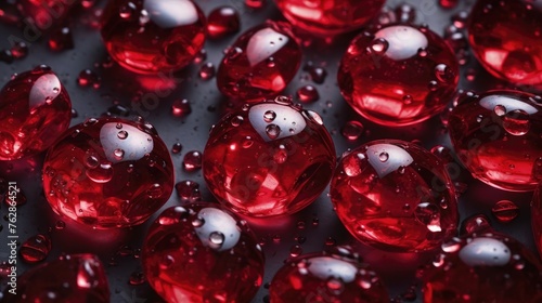 Red drop water background