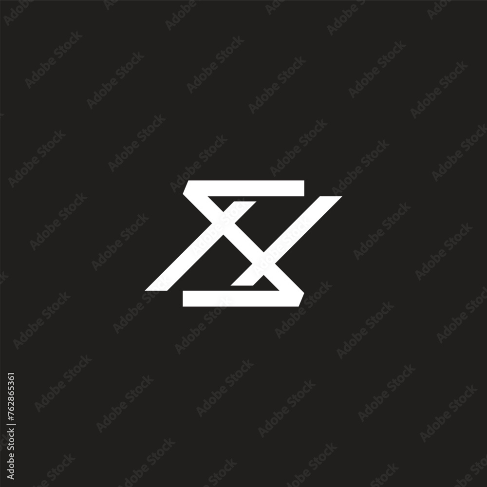letter sh motion fast simple linked line logo vector