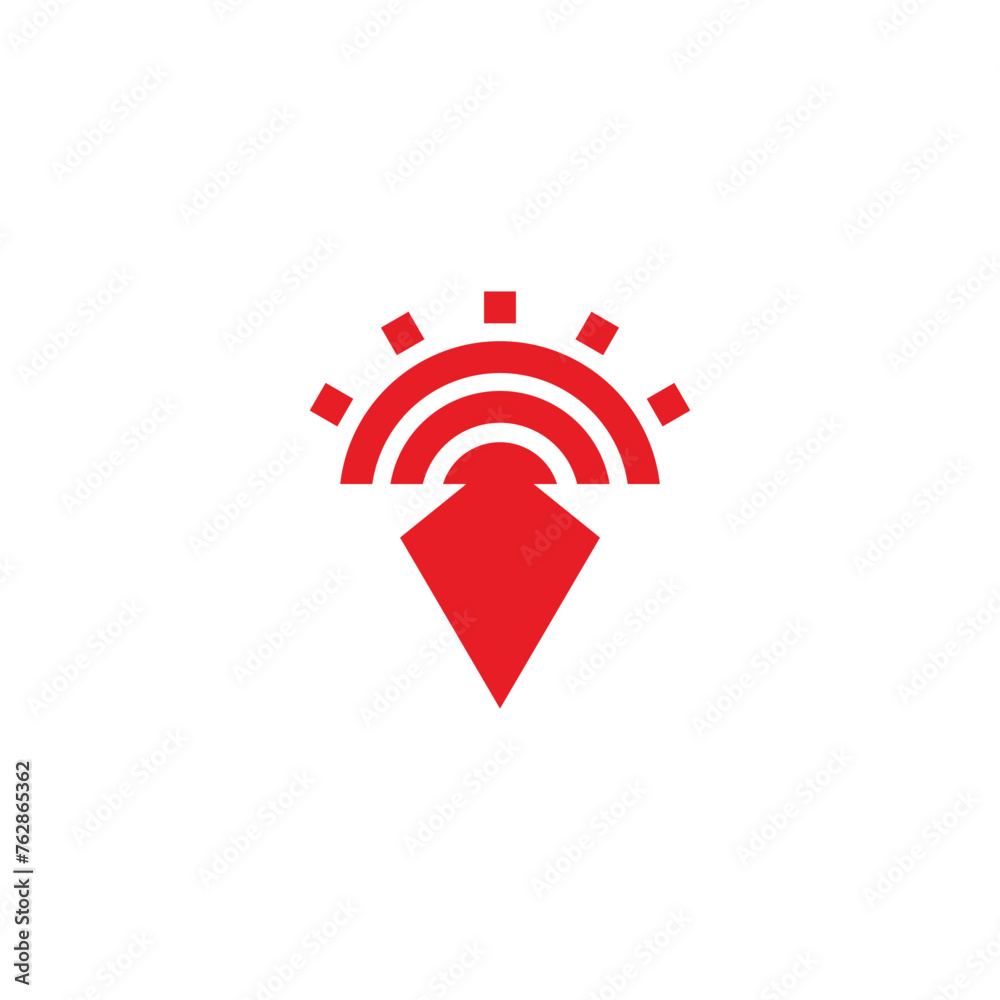 sun red ancient simple geometric logo vector sun red ancient simple geometric logo vector
