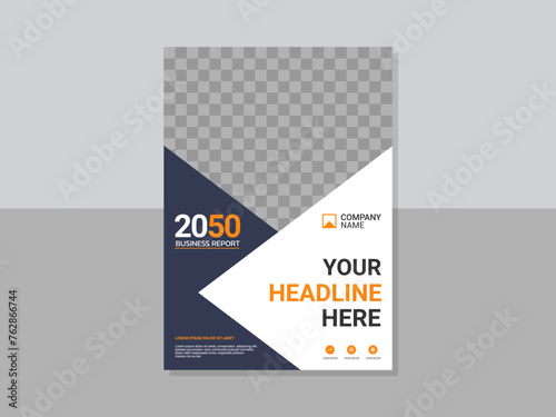 Modern business annual report template