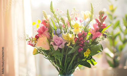 Bouquet of flowers and plants.