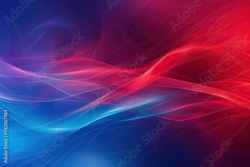 Abstract vector gradient blend background with red and blue colors photo