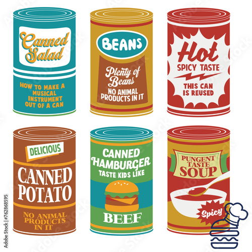 to one 23AJM-105 Print canned food