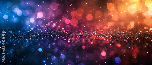 Abstract Glittering Lights Bokeh Background