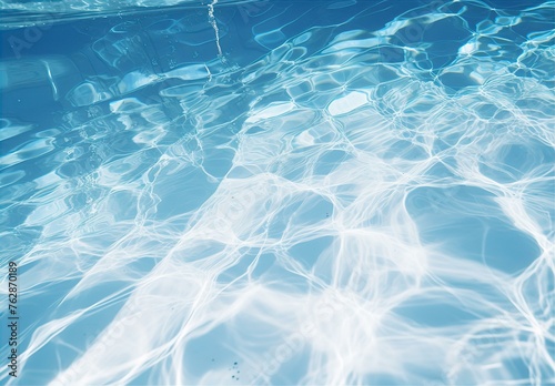 プールの水・水の波紋・背景素材
