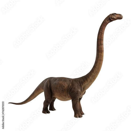 Brachiosaurus  Diplodocus  Brontosaurus dinosaur on transparent background Generative AI