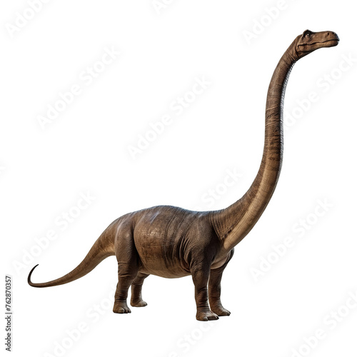 Brachiosaurus  Diplodocus  Brontosaurus dinosaur on transparent background Generative AI