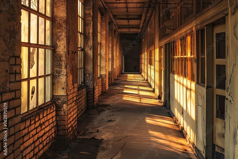  In a hallway of an old factory building (2).jpeg, In a hallway of an old factory building 