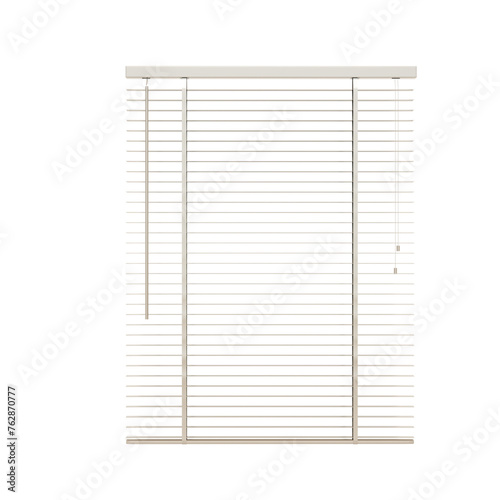 Roller blinds or vertical window blind. Roller shades.  photo