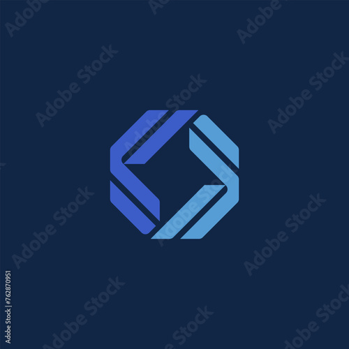 double letter L logo design. Vector illustration double letter L shaped polygon. modern logo design vector icon template