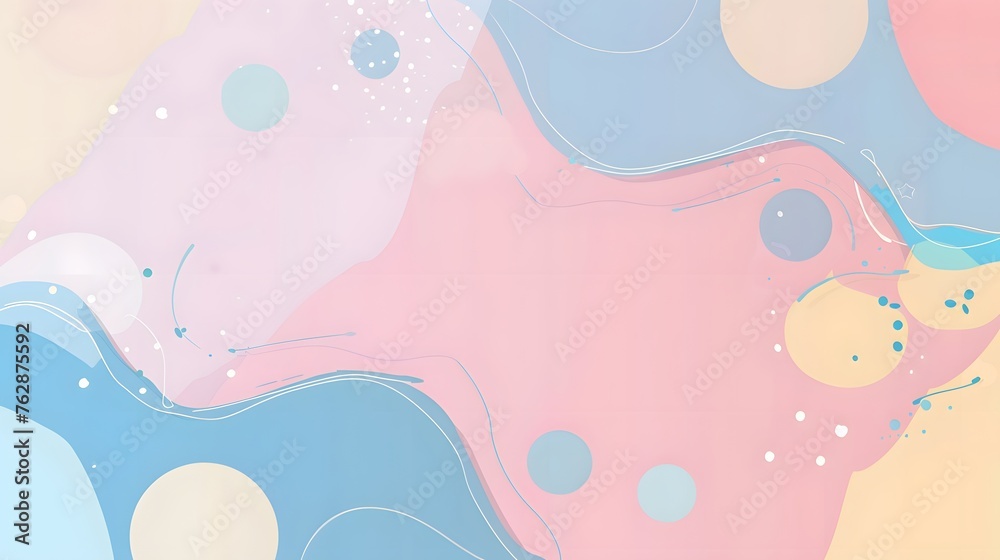 Abstract Pastel Art with Fluid Shapes and Soft Hues Abstract Pastel Art with Fluid Shapes and Soft Hues