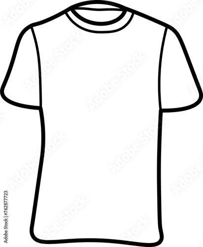 Parkour shirt Outline Illustration Vector
