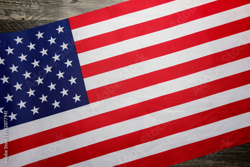 Background with the American flag.