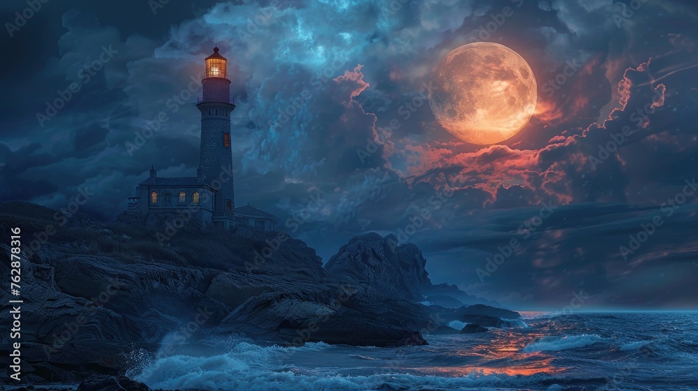 Moonrise lighthouse photography workshop
