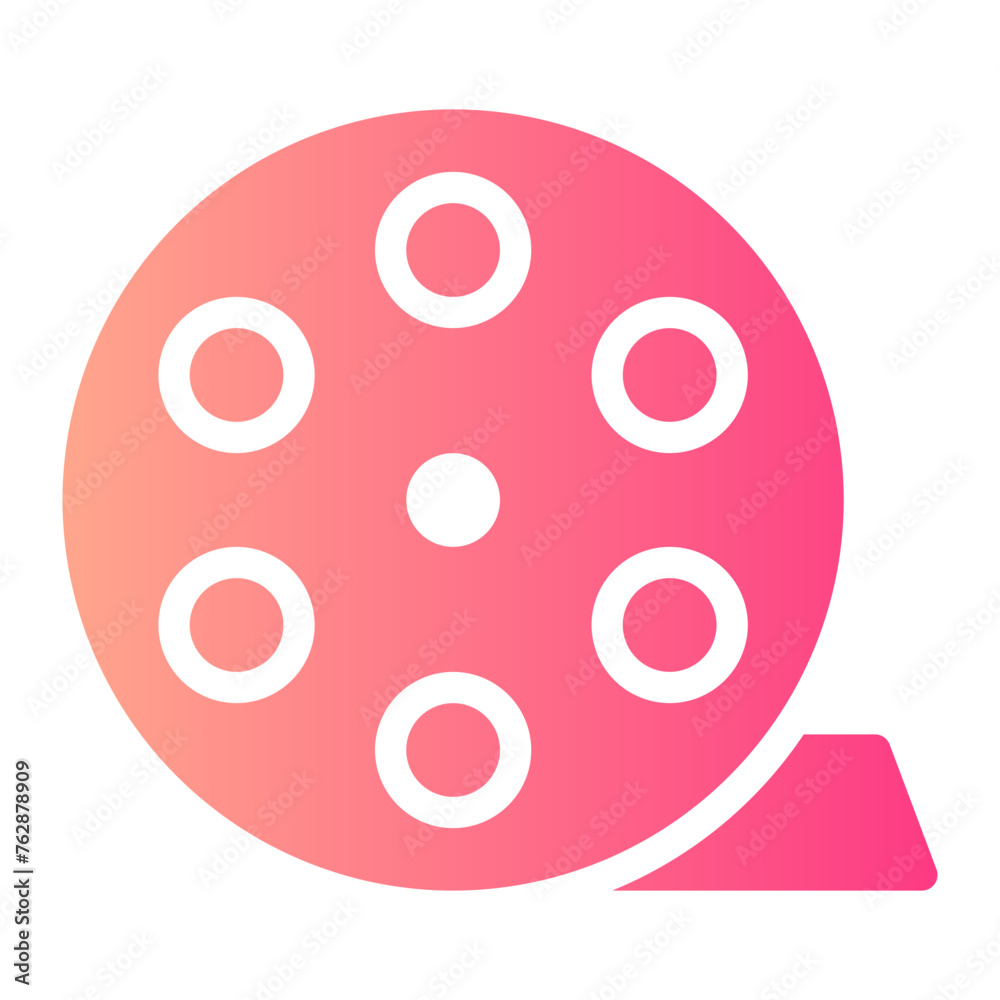 film reel gradient icon film reel gradient icon