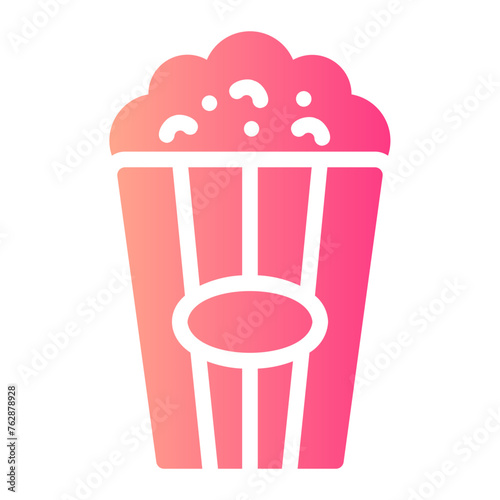 pop corn gradient icon
