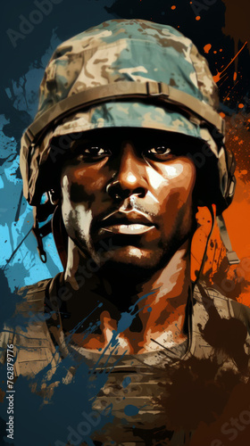 Soldier Portrait Illustration