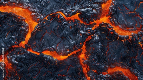 Magma background, AI generated Image