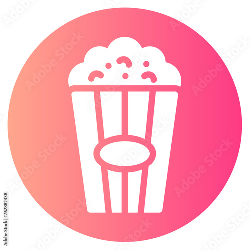 pop corn gradient icon