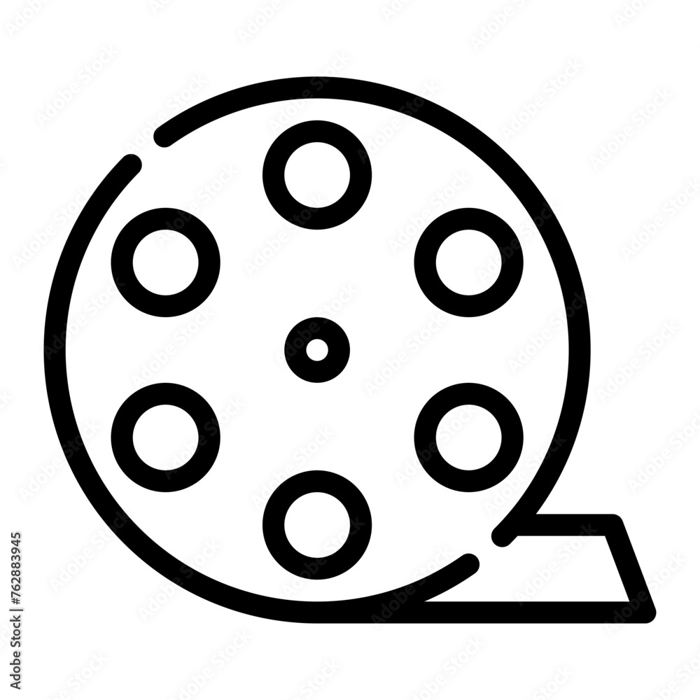 film reel line icon film reel line icon