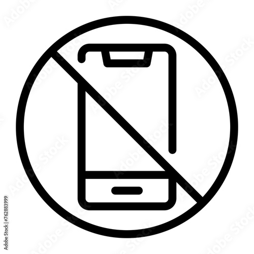 smartphone line icon