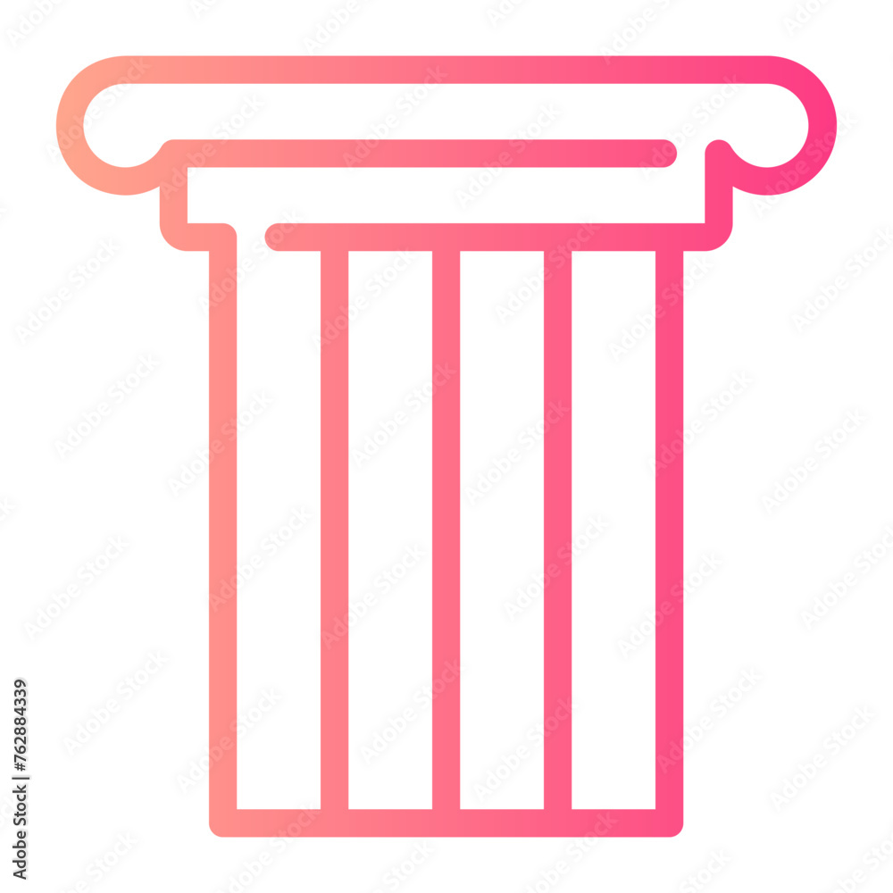 pillar gradient icon pillar gradient icon