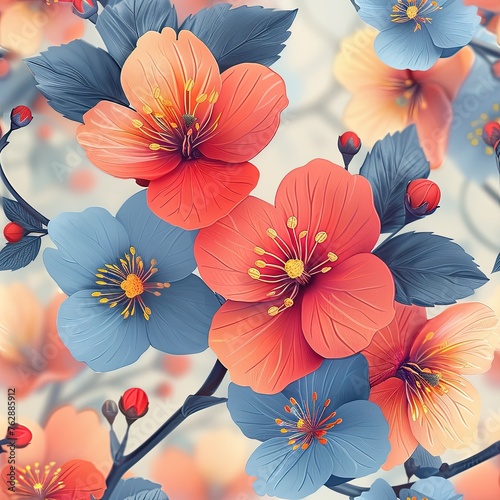 Floral Patterns seamless for background