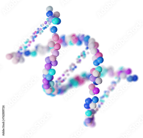 DNA structure genetic biotechnology, 3d rendering