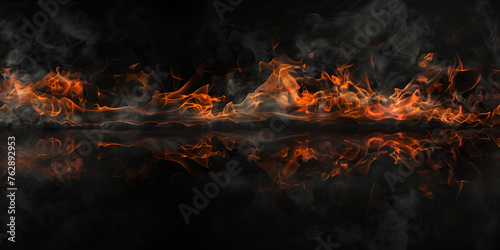 3d render flame of fire,