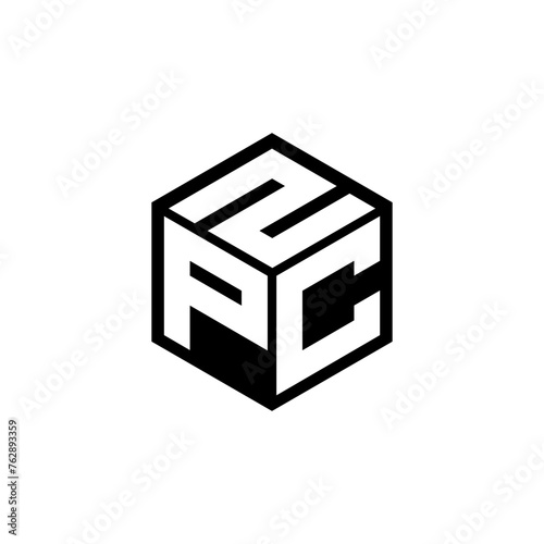 PCZ letter logo design in illustration. Vector logo, calligraphy designs for logo, Poster, Invitation, etc.