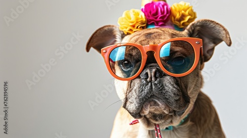 funny party dog wearing colorful summer hat and stylish sunglasses white background ai generated --ar 16:9 --style raw --stylize 300 Job ID: 8bf13e4f-8ddb-4497-bbc4-36418cf117c0