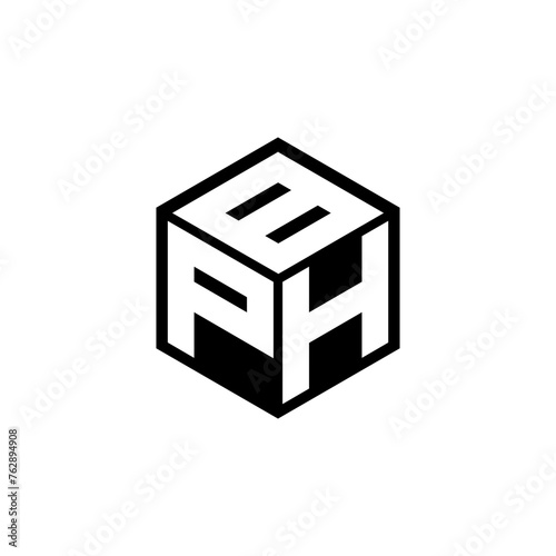 PHB letter logo design in illustration. Vector logo, calligraphy designs for logo, Poster, Invitation, etc.