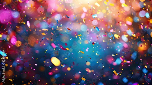 celebration and colorful confetti party blur abstract background --ar 16:9 --style raw --stylize 300 Job ID: 284d151f-a25b-440e-8850-963c8278aa13