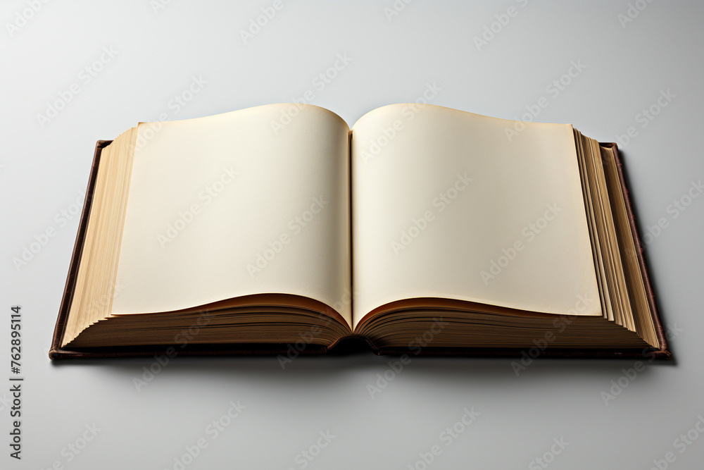 Open Book Paperback Mockup on white background. Open Book Paperback Mockup on white background.