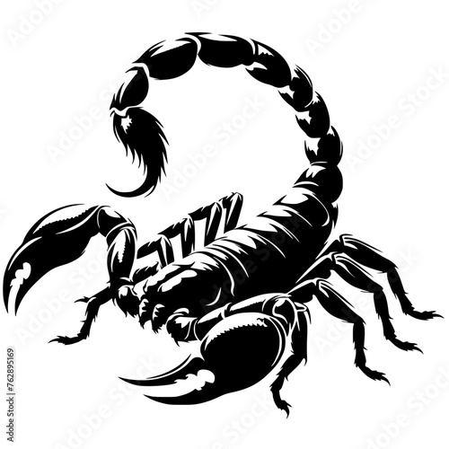 Poisonous scorpion silhouette