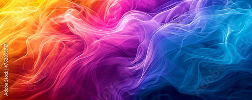 abstract colorful silk smoke background