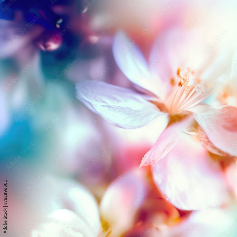 Beautiful floral spring abstract background of nature