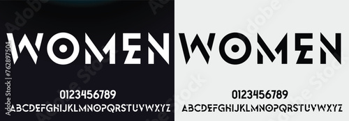 Abstract Fashion font alphabet. Minimal modern urban fonts for logo, brand, fashion, Heading etc. Typography typeface uppercase lowercase and number. vector illustration full Premium look and quality