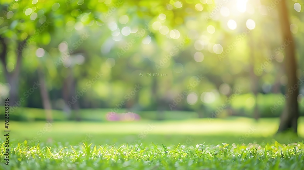 Nature city park garden blur bokeh background : Generative AI Nature city park garden blur bokeh background : Generative AI