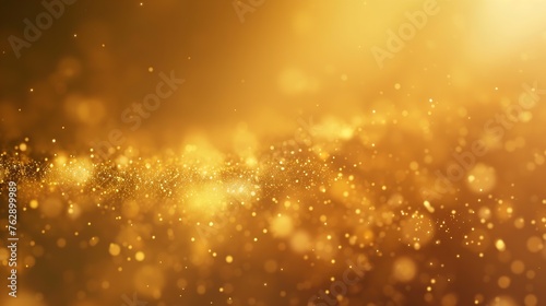 Gold light bokeh for holiday lights background or Christmas background : Generative AI © Generative AI