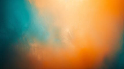 Simple blue orange gradient pastel Abstract orange and blue blur color gradient background : Generative AI