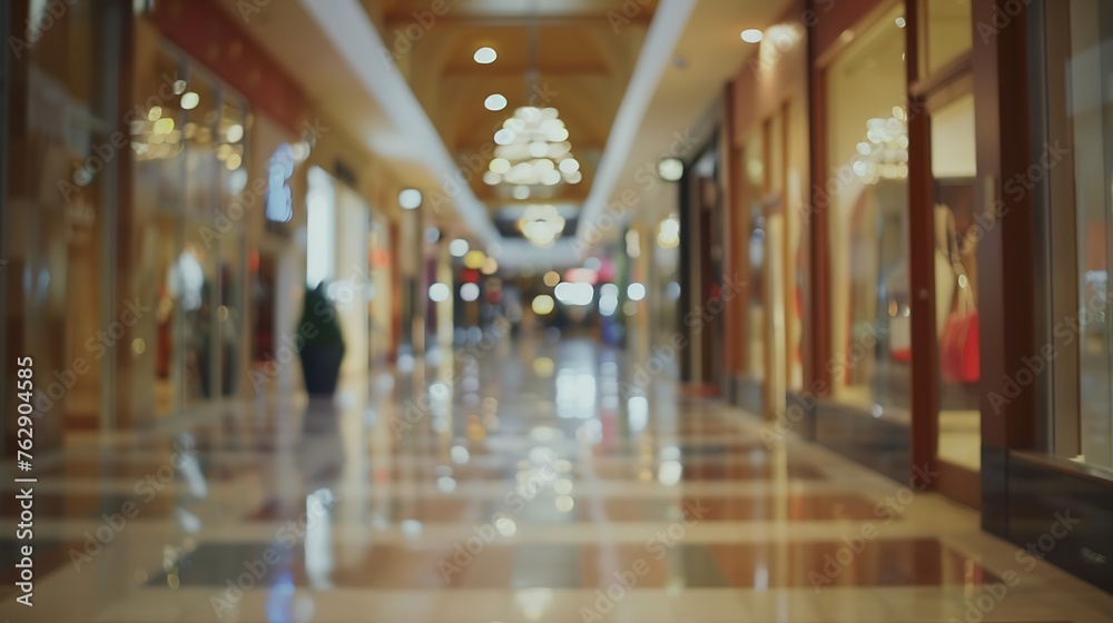 Blur view of shopping mall : Generative AI