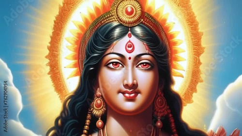 lakshmi goddess, good Hindu god, Hinduism, mythology, Generative AI, photo