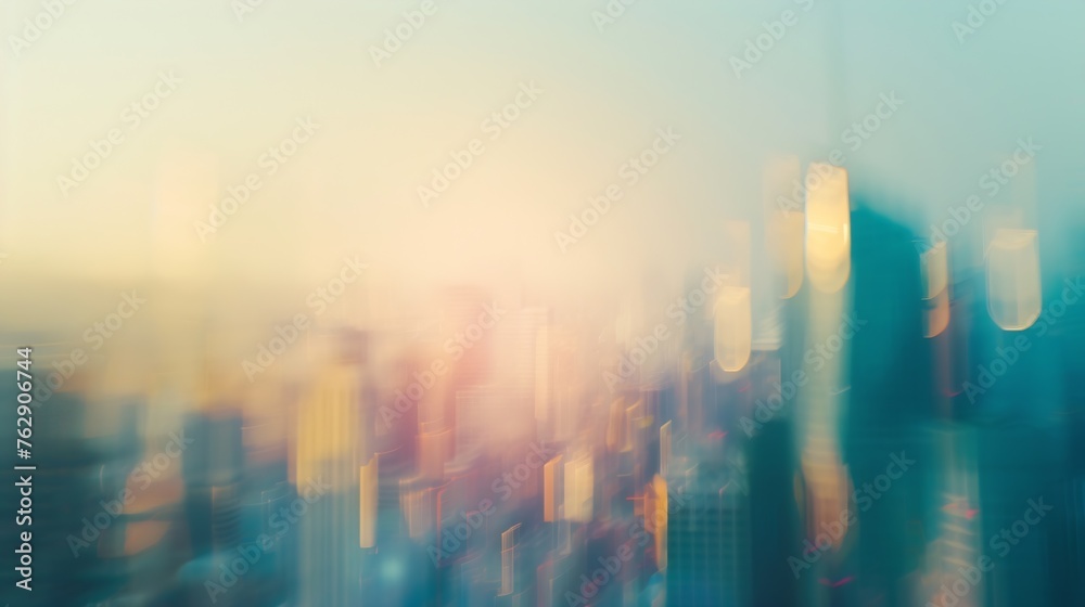 abstract blurred city background : Generative AI abstract blurred city background : Generative AI