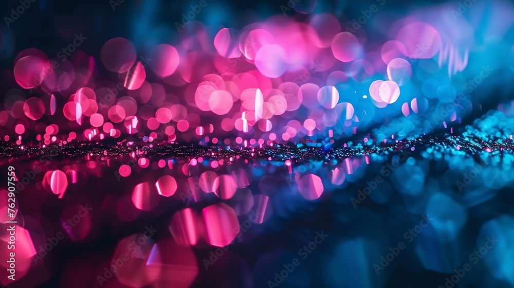 Blur color flare Neon glow background Bokeh radiance reflection ...