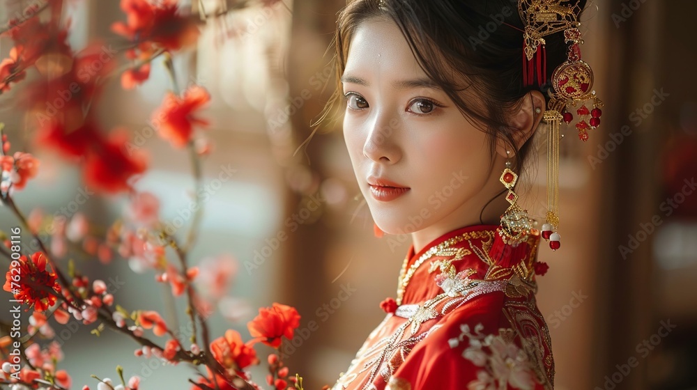 Asian bridal delight, glowing skin, love’s happiest day Asian bridal delight, glowing skin, love’s happiest day