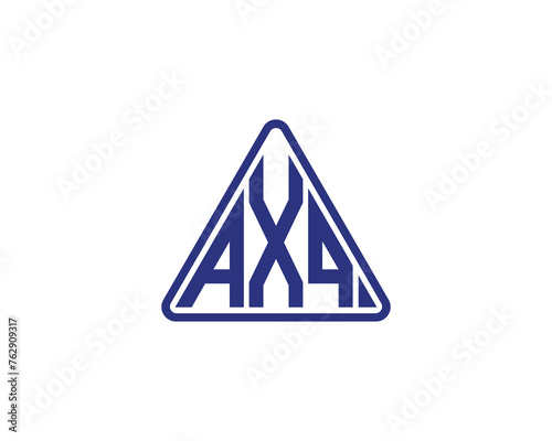 AXQ logo design vector template