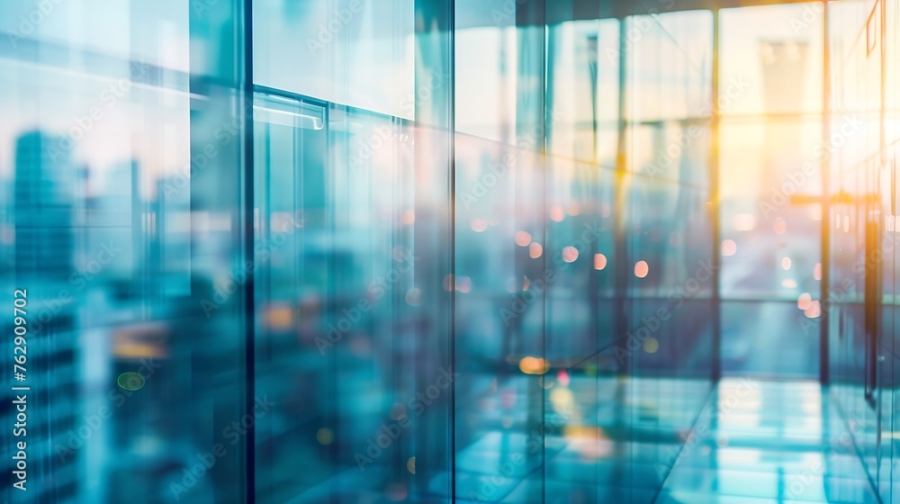 Blurred images of glass wall with city town backgroundmodern abstract window for banner design : Generative AI Blurred images of glass wall with city town backgroundmodern abstract window for banner design : Generative AI