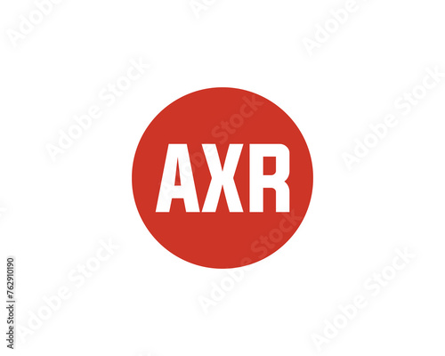 AXR logo design vector template photo