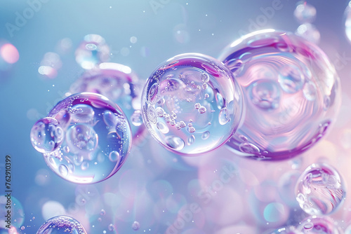 cosmetic essence liquid bubble